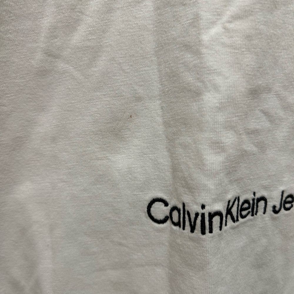 Calvin Klein Embroidered Logo Boxy Fit Tee Mens XL - Picture 5 of 8